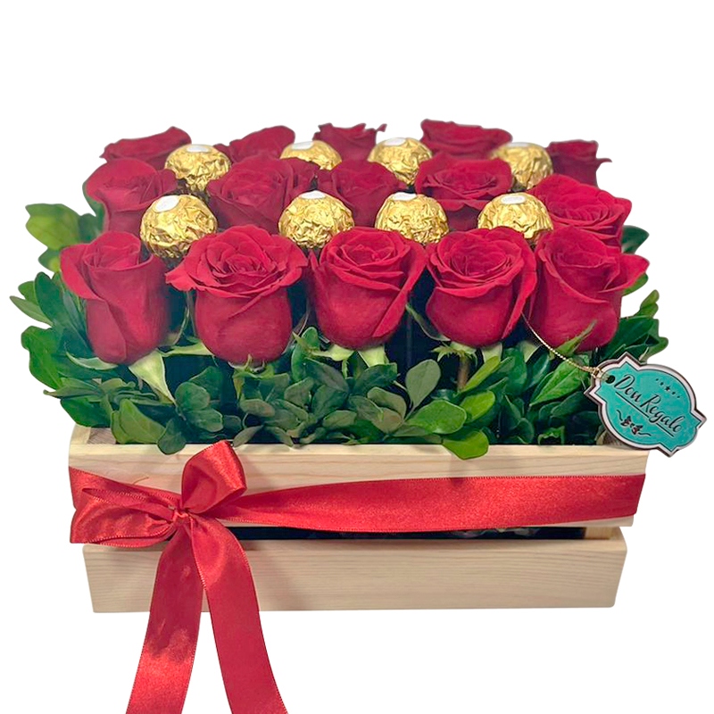 Arreglo de Rosas con chocolates - Sofiflor